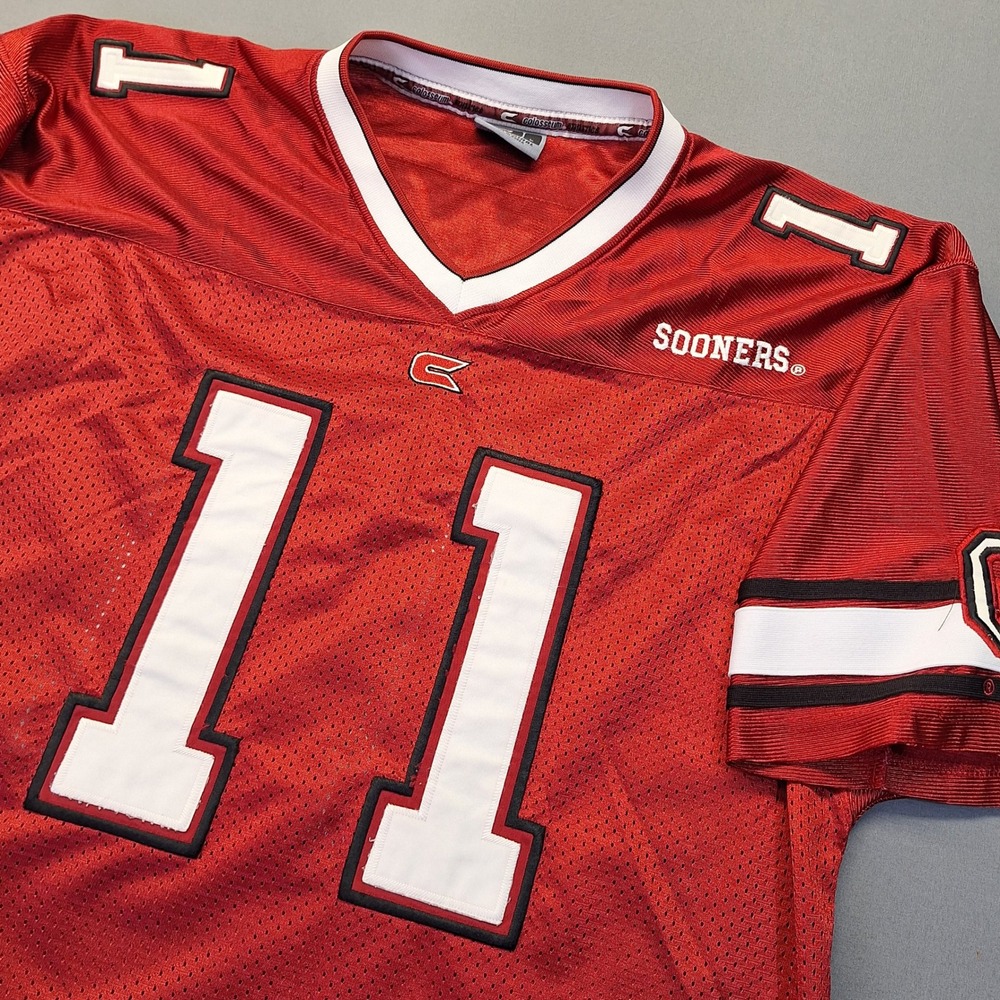 Colosseum Oklahoma Sooners #11 Football Jersey Mens Large Red OU Mesh